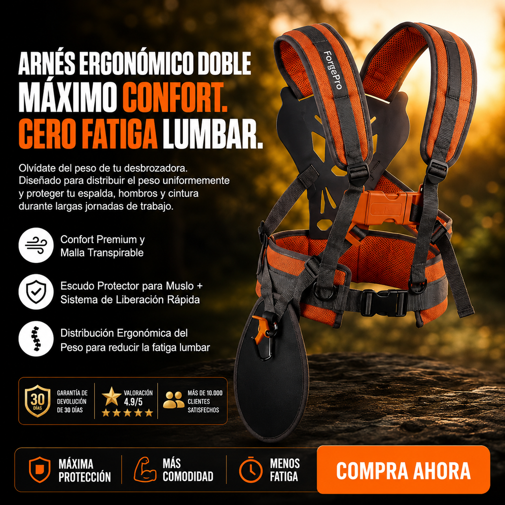 Forge Pro™ — Sistema Ergonómico para Desbrozadora