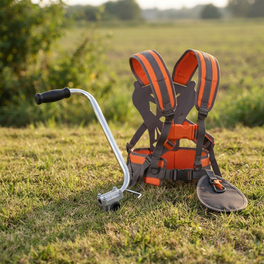 Pack Ergonómico ForgePro: mango elevado y arnés doble para desbrozadora